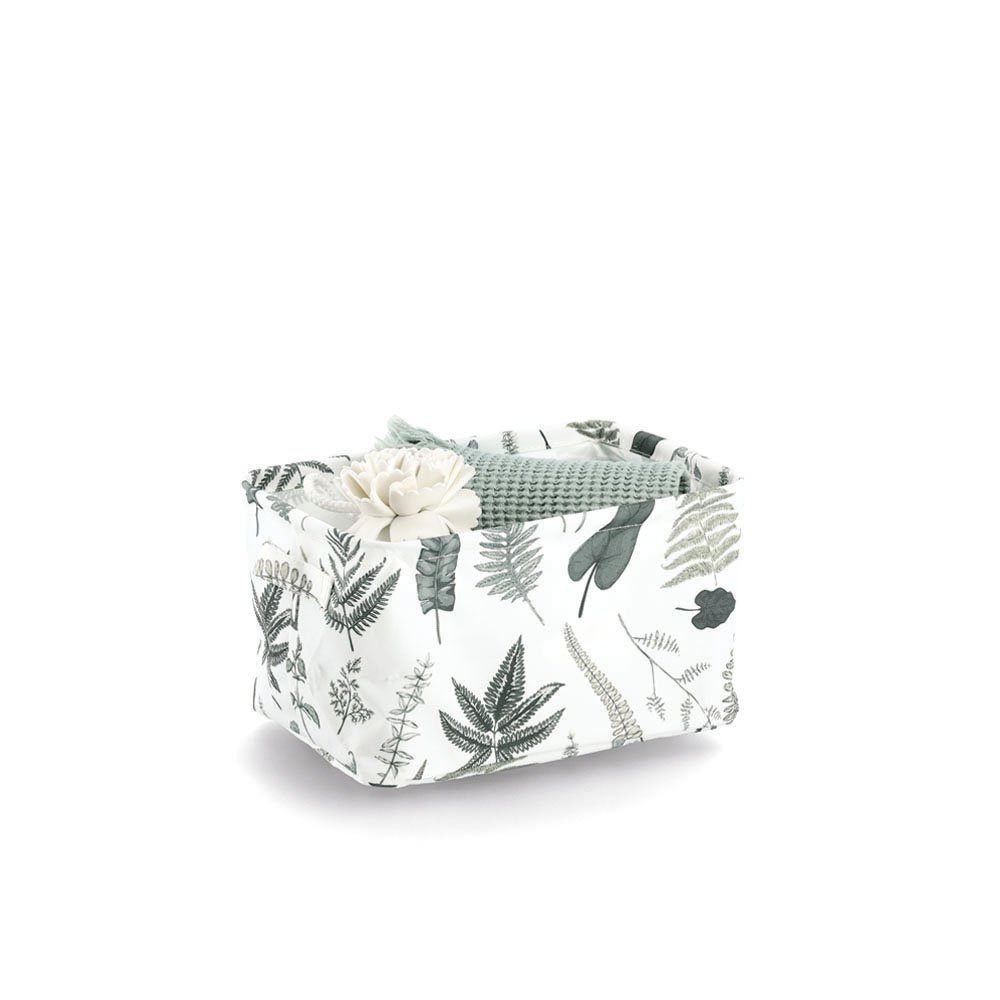 zeller-present-home-aufbewahrungskorb-polyester-leaves image 2