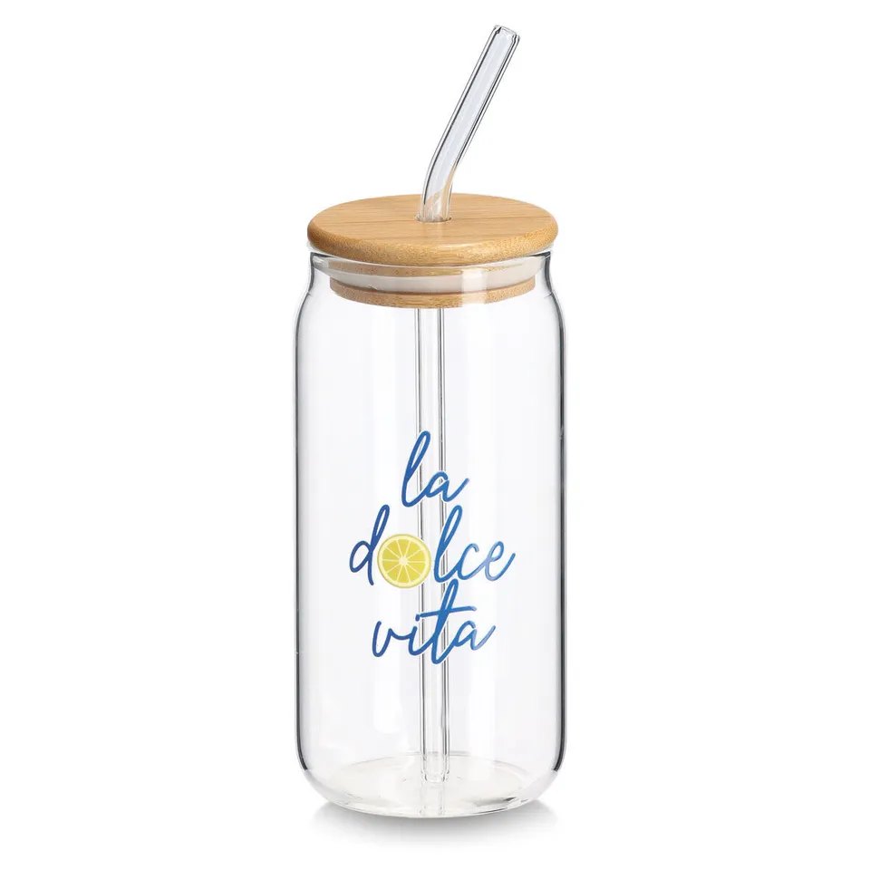 zeller-present-k-che-trinkglas-la-dolce-vita-500-ml-bambus image 1