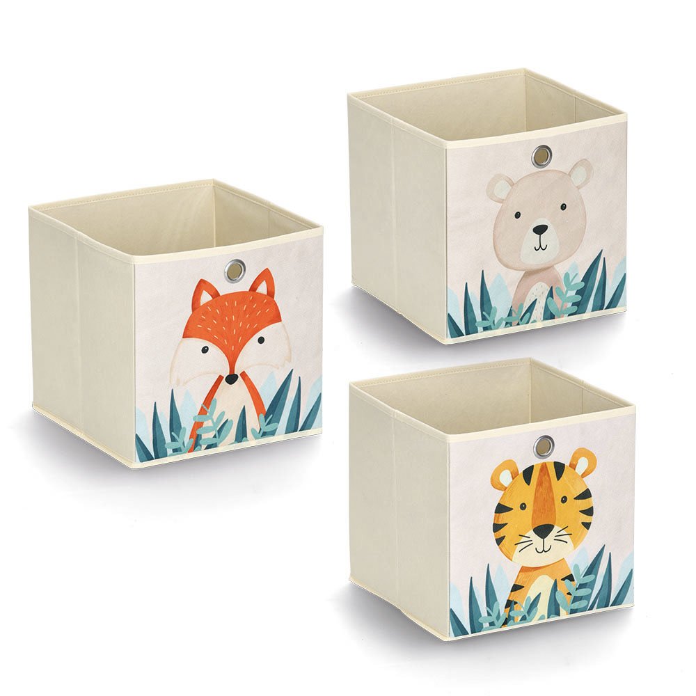 zeller-present-kids-aufbewahrungsbox-fuchs-vlies-beige-28-cm image 4