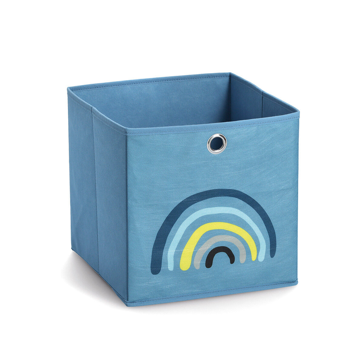 zeller-kids-aufbewahrungsbox-blue-rainbow-vlies-blau image 1