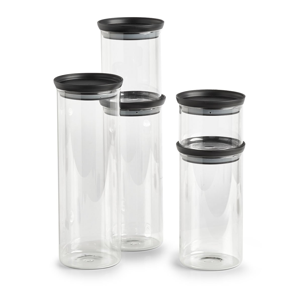 zeller-present-vorratsglas-350-ml-schwarz-mit-deckel image 4