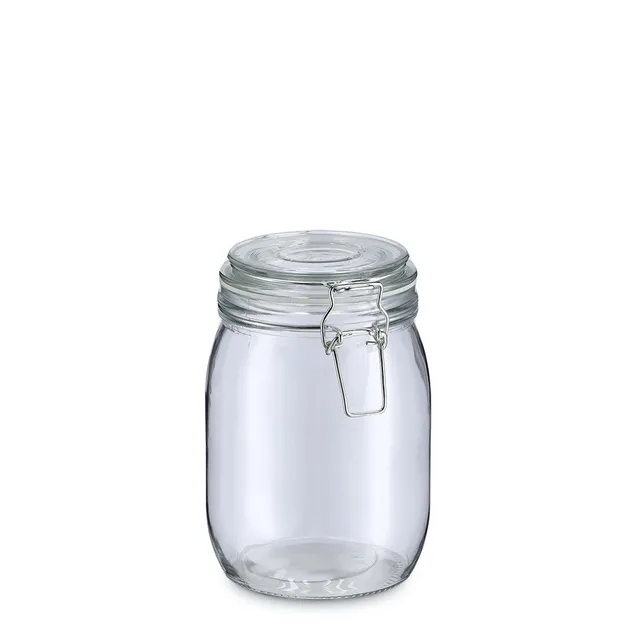 zeller-present-k-che-vorratsglas-1000-ml-mit-b-gelverschluss-glas image 1