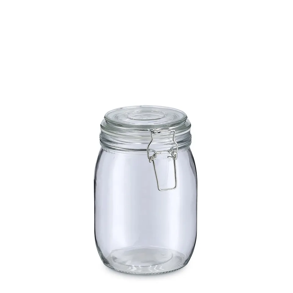 zeller-present-k-che-vorratsglas-1000-ml-mit-b-gelverschluss-glas image 1