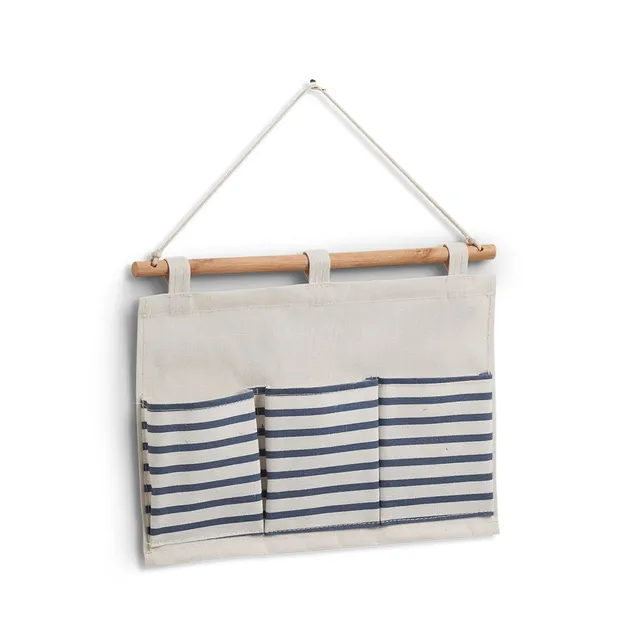 zeller-present-home-living-h-nge-aufbewahrung-stripes-3-f-cher image 1