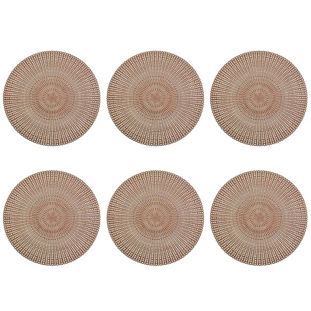 zeller-present-cut-out-platzset-6er-set-kupfer-pvc image 1
