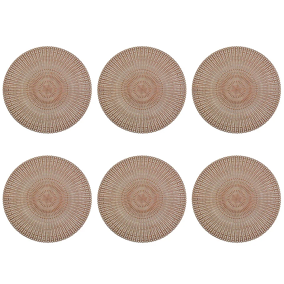 zeller-present-cut-out-platzset-6er-set-kupfer-pvc image 1
