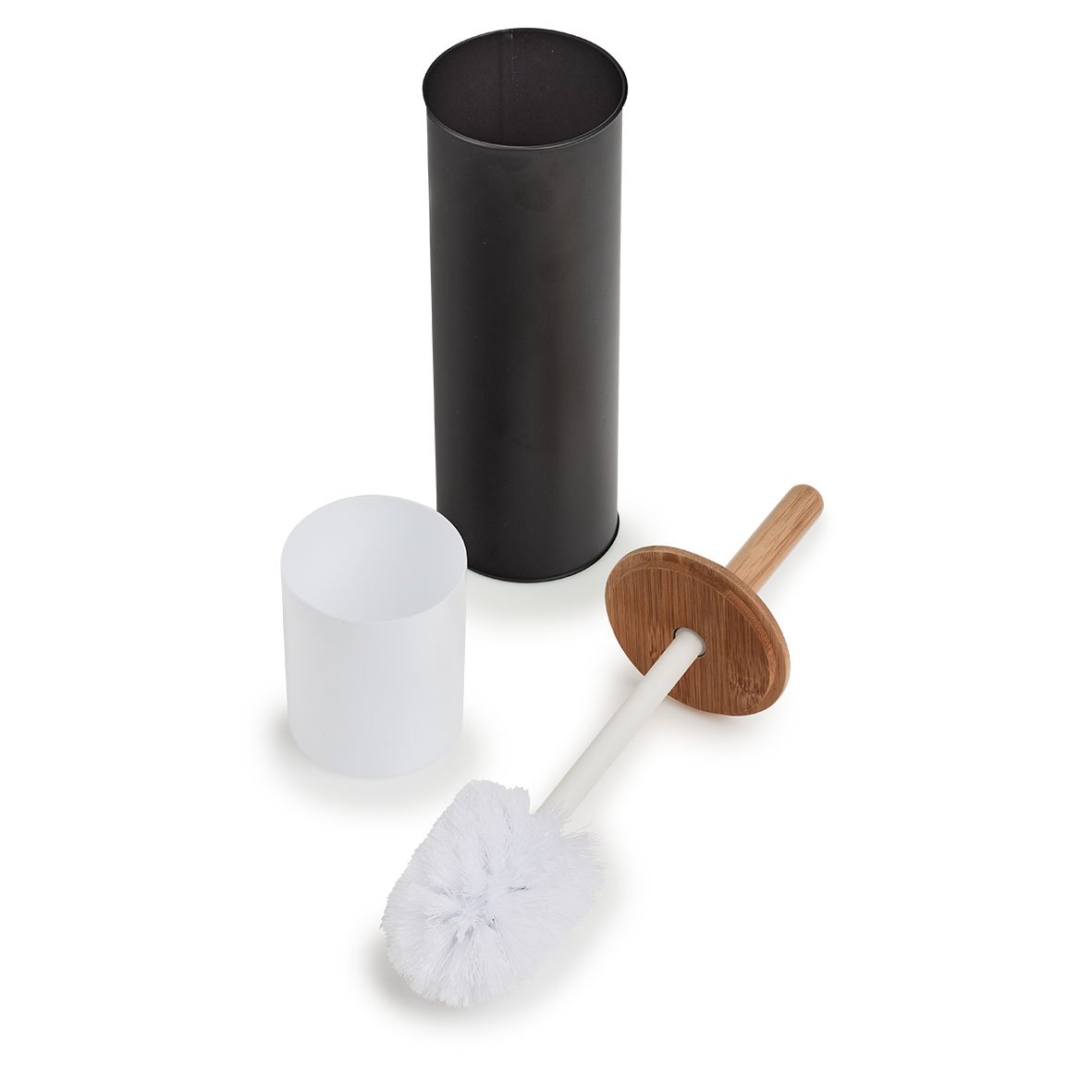 zeller-present-wc-b-rste-metall-bambus-schwarz image 3