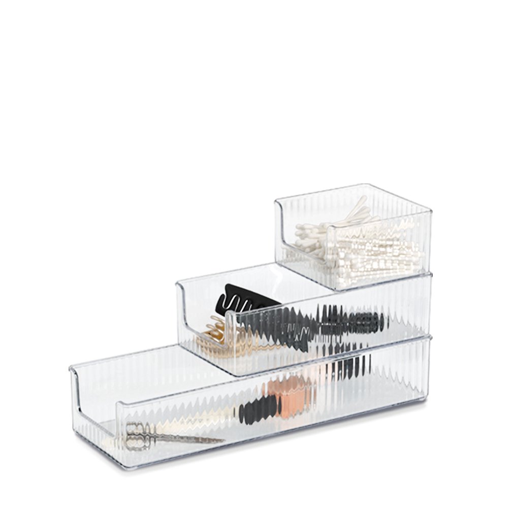 zeller-present-utensilien-organizer-set-3-tlg-transparent image 2