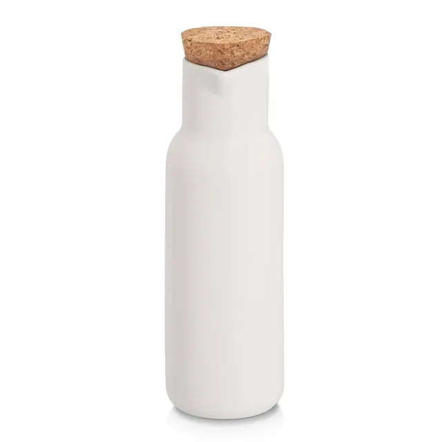 zeller-k-che-essig-lflasche-300-ml-keramik-wei-kork image 1