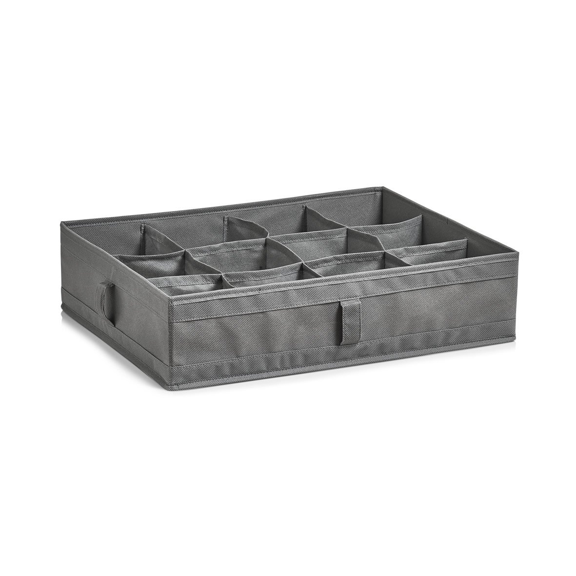 zeller-present-home-living-aufbewahrungsbox-12-f-cher-grau image 1