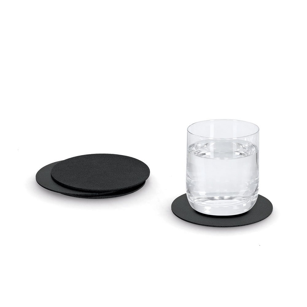 zeller-present-table-glasuntersetzer-set-4-tlg-schwarz image 4