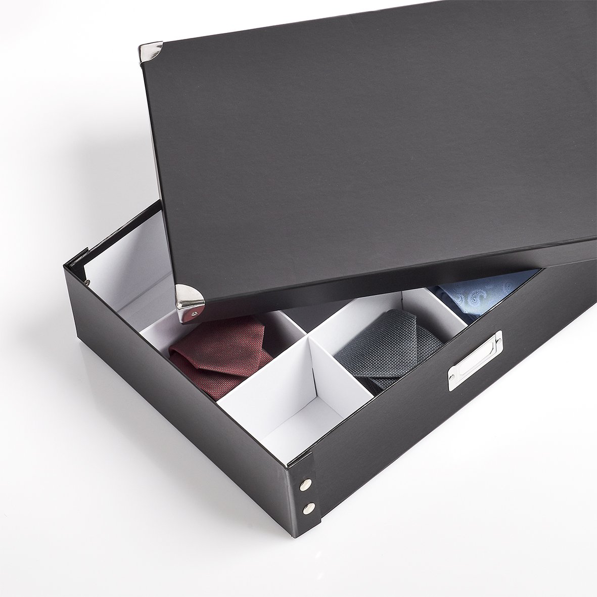 zeller-present-home-living-krawatten-g-rtelbox-pappe-schwarz image 3