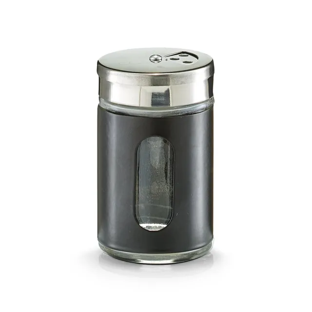 zeller-present-k-che-gew-rzstreuer-schwarz-glas image 1