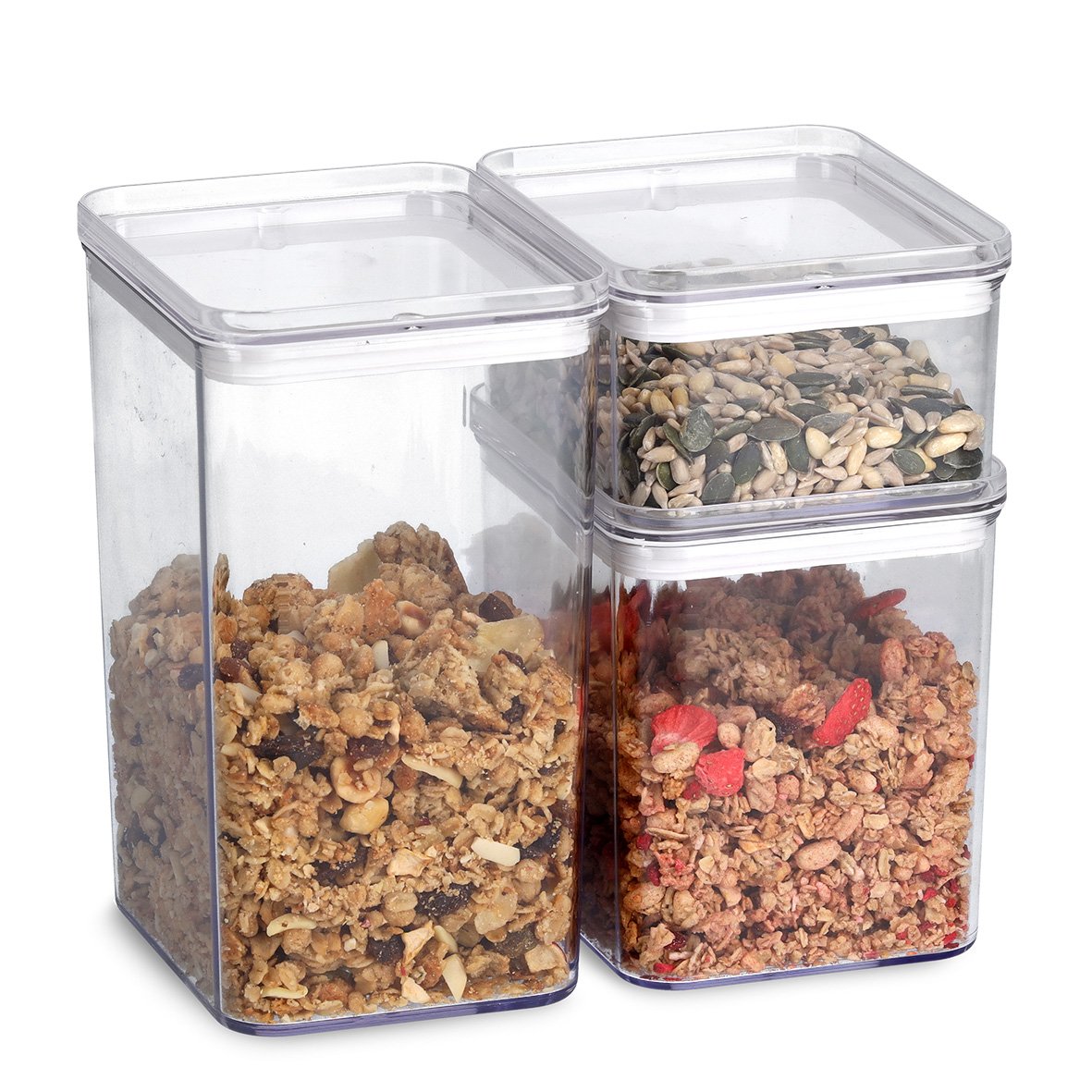 zeller-present-k-che-vorratsdosen-set-3-tlg-transparent image 2