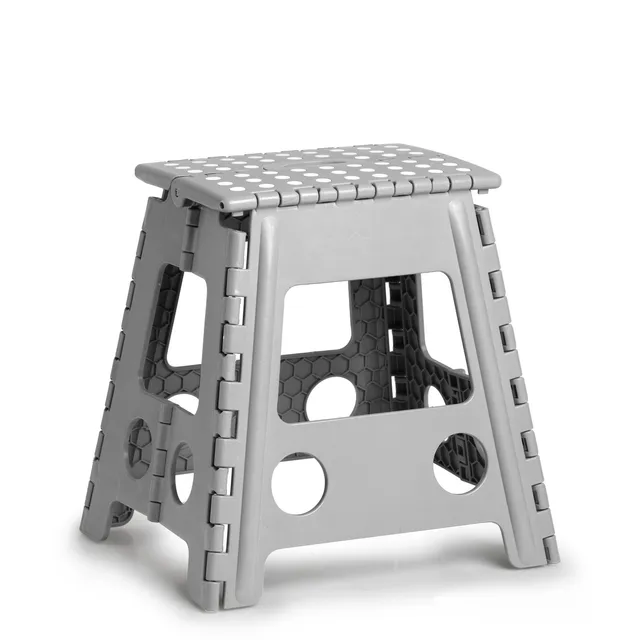 zeller-present-home-living-klapphocker-kunststoff-grau-150kg image 1