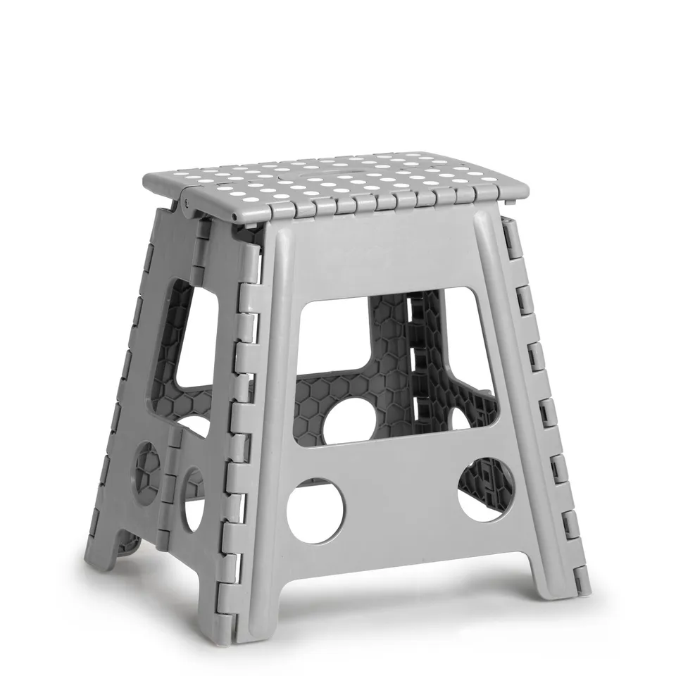 zeller-present-home-living-klapphocker-kunststoff-grau-150kg image 1