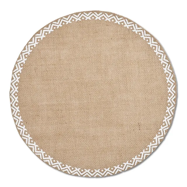 zeller-present-table-platzset-ethno-jute-natur-rund-38-cm image 1