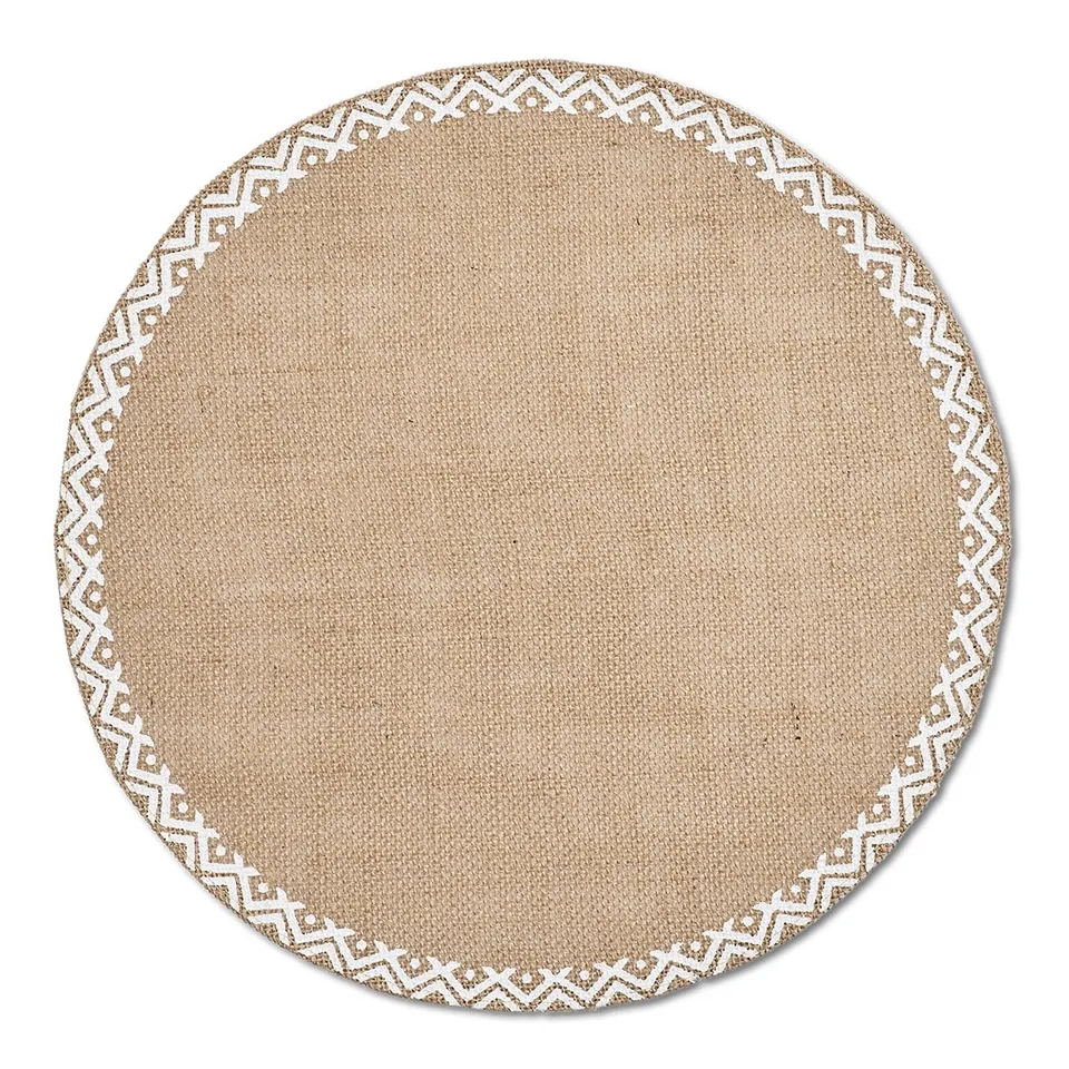 zeller-present-table-platzset-ethno-jute-natur-rund-38-cm image 1