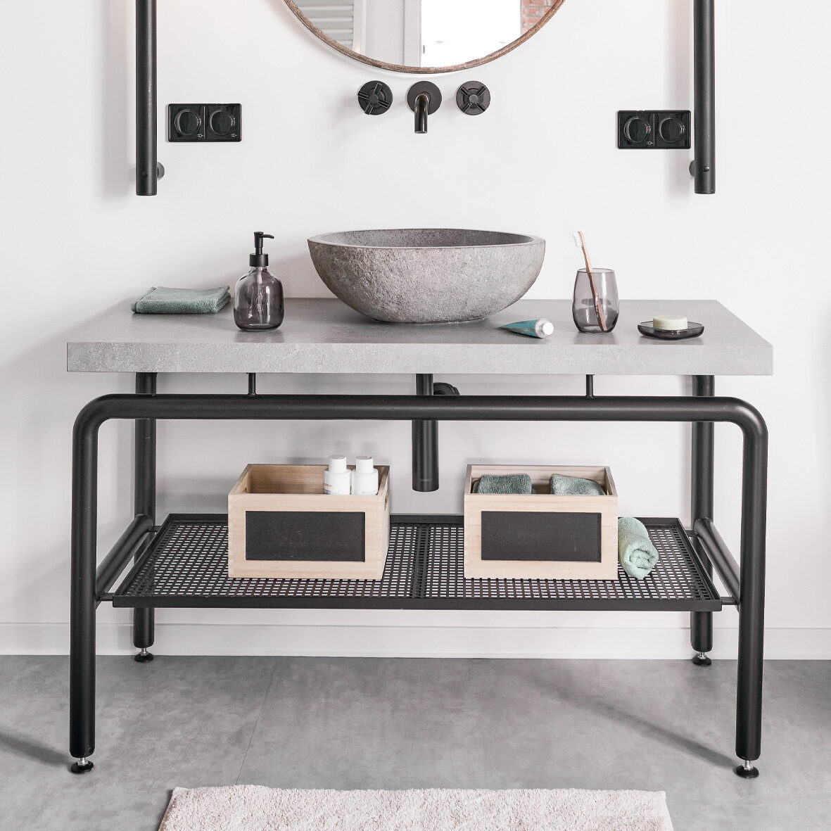 zeller-present-home-living-allzweckkiste-mit-tafel-holzkiste-griff image 8
