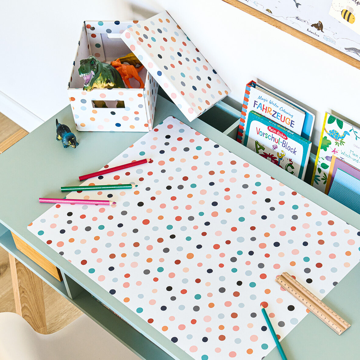 zeller-home-living-aufbewahrungsbox-dots-karton image 5