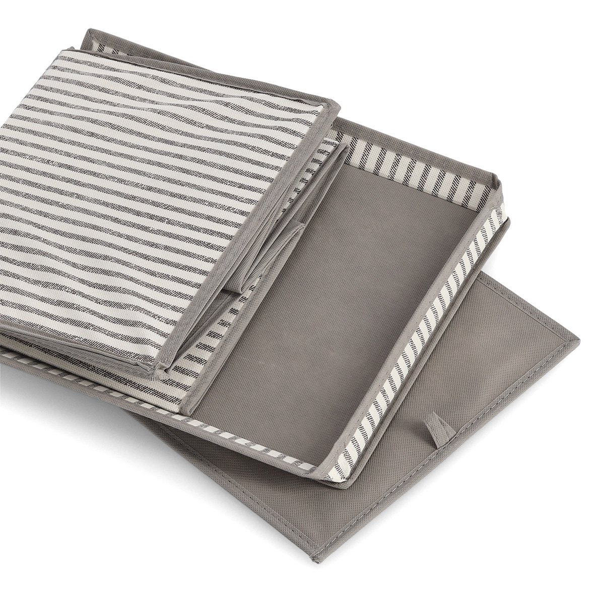zeller-present-k-che-aufbewahrungsbox-stripes-beige-mit-deckel image 4