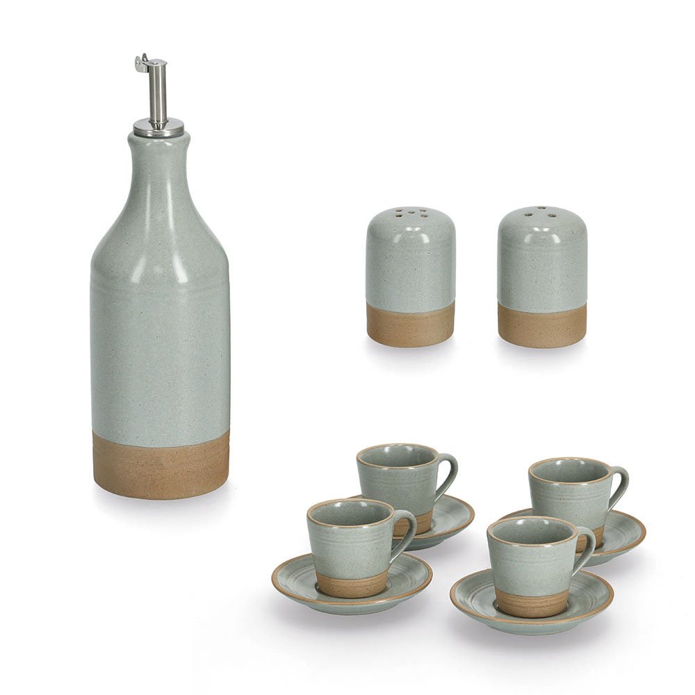 zeller-present-k-che-salz-pfefferstreuer-set-steingut-salbei image 4
