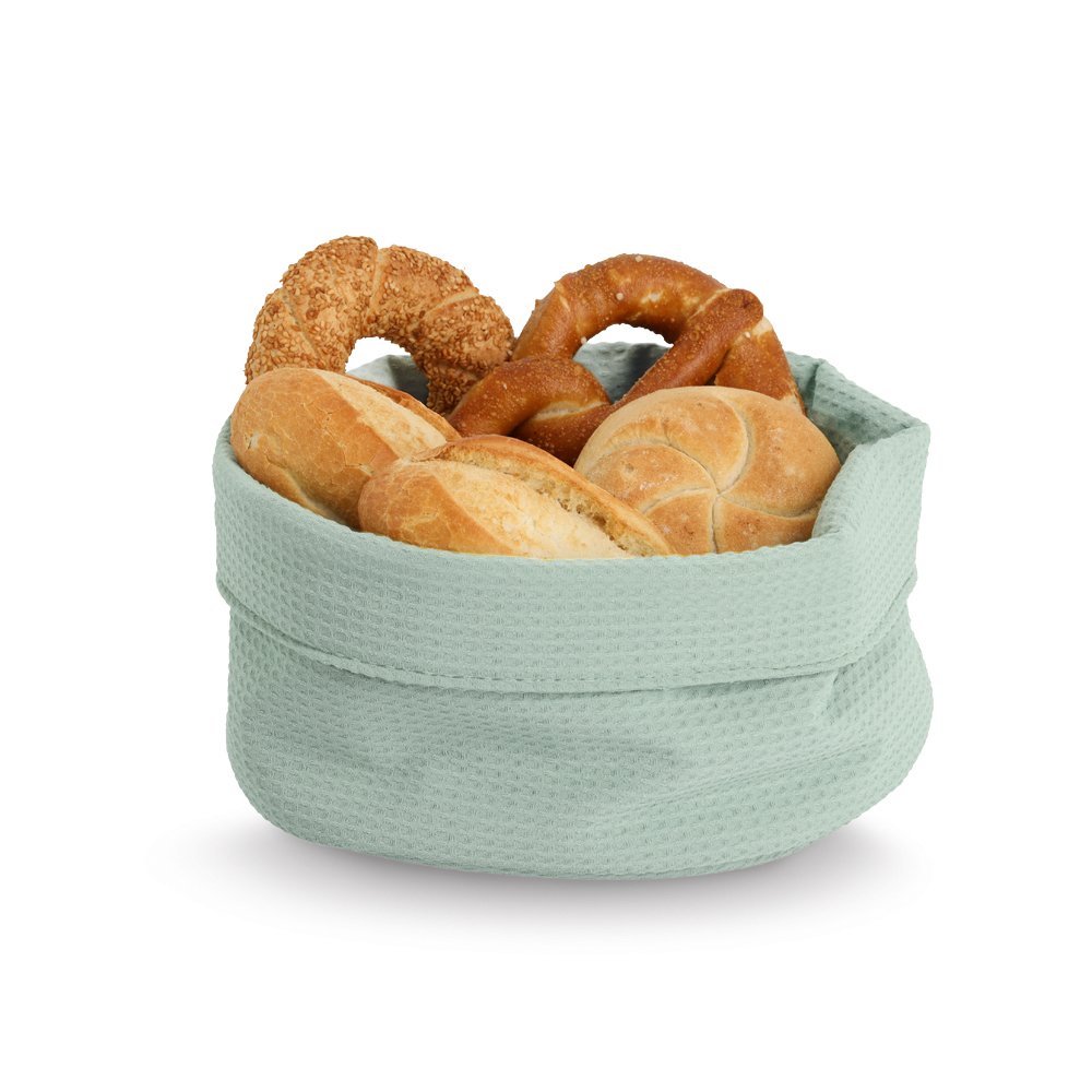 zeller-present-home-living-aufbewahrungskorb-waffelpiqu-mint-2 image 2