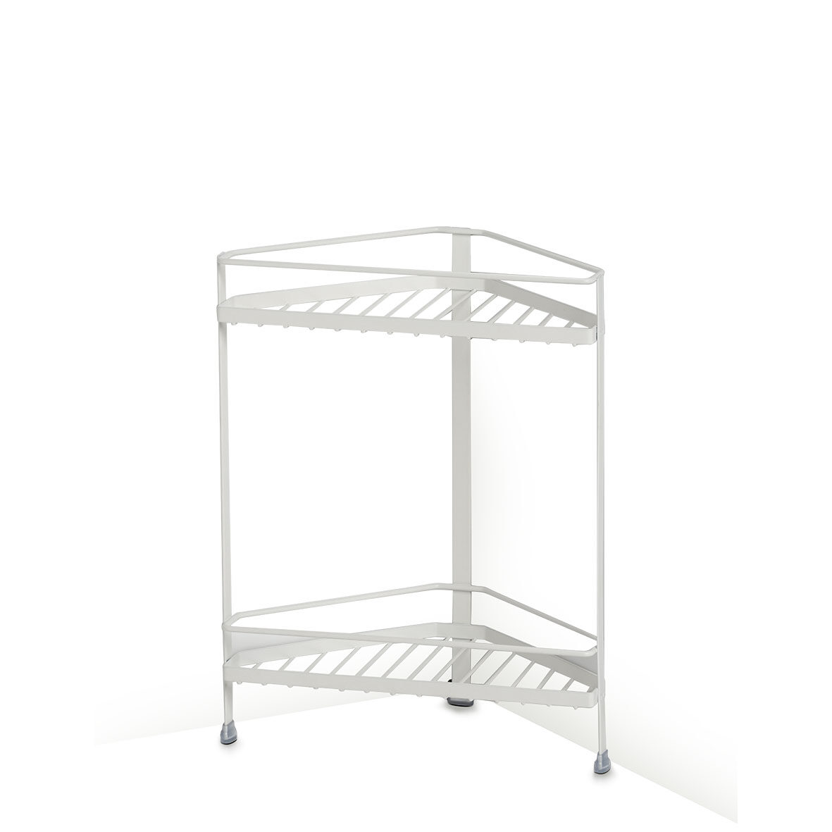 zeller-present-home-living-eckregal-metall-wei-2-ebenen image 1
