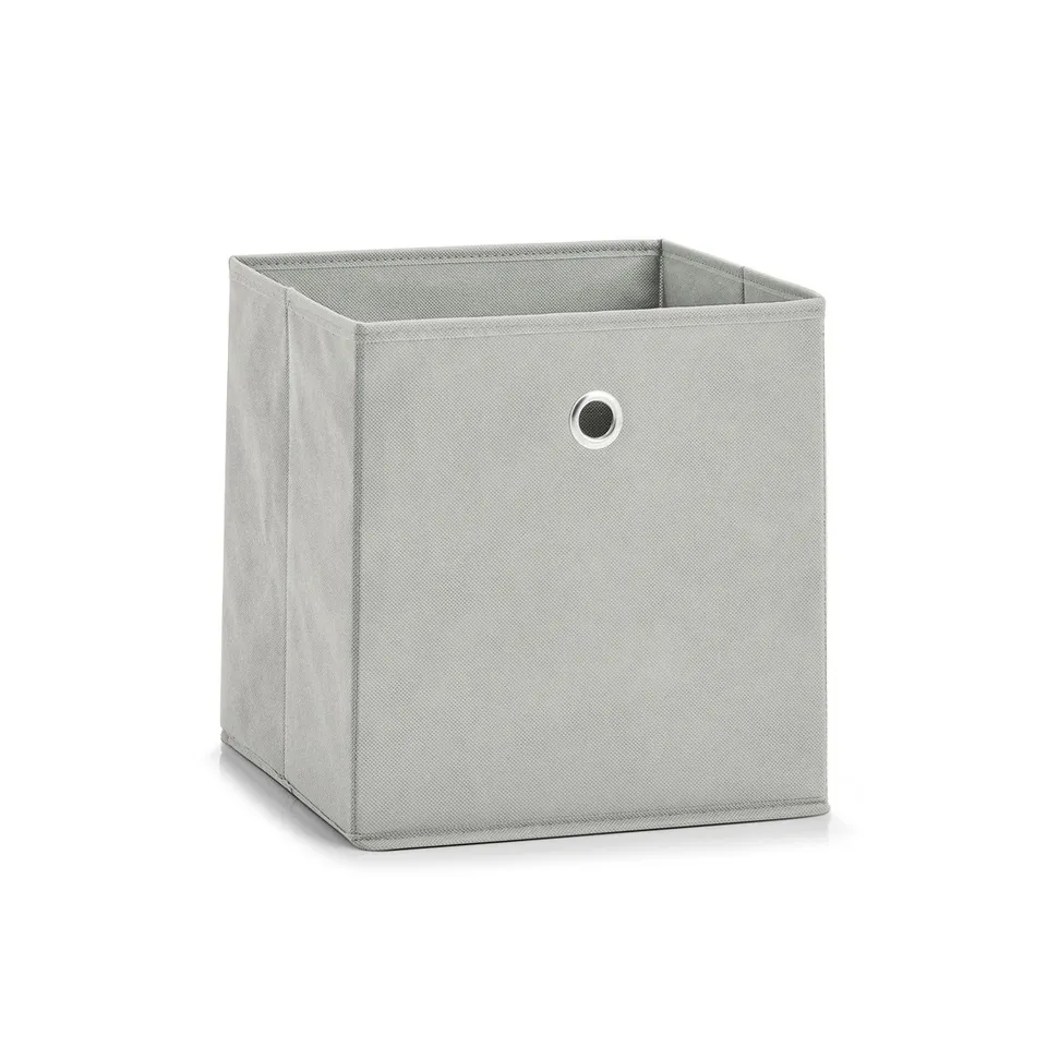 zeller-present-home-aufbewahrungsbox-vlies-hellgrau-faltbar image 1