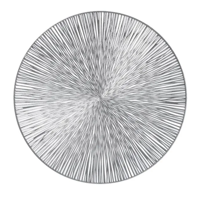 zeller-present-table-platzset-silber-kunststoff-abwischbar image 1