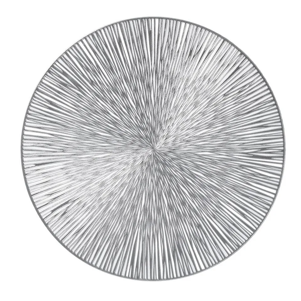 zeller-present-table-platzset-silber-kunststoff-abwischbar image 1