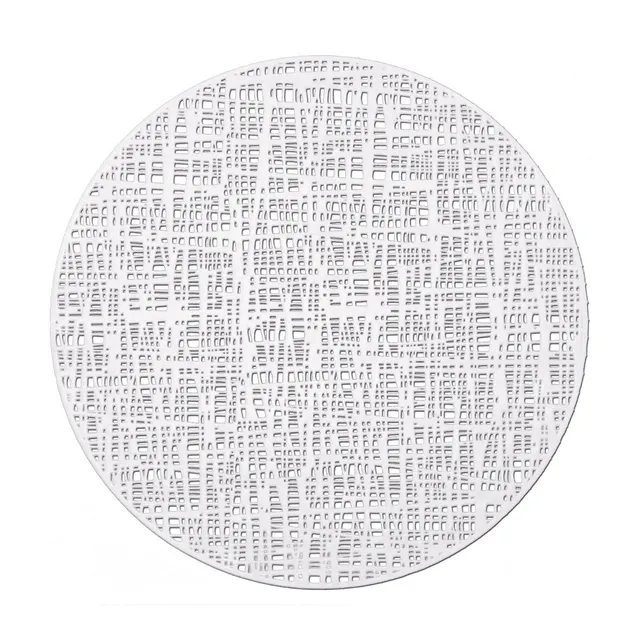 zeller-table-platzset-scribble-kunststoff-wei-rund image 1