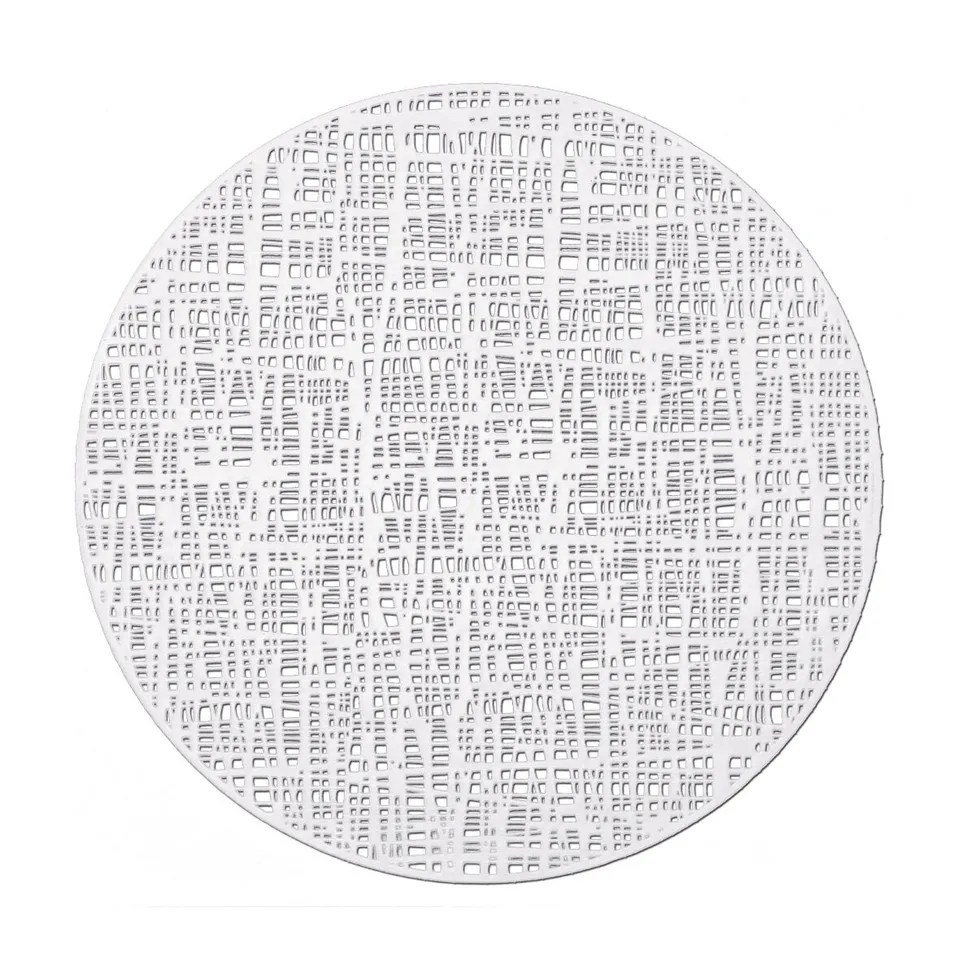 zeller-table-platzset-scribble-kunststoff-wei-rund image 1