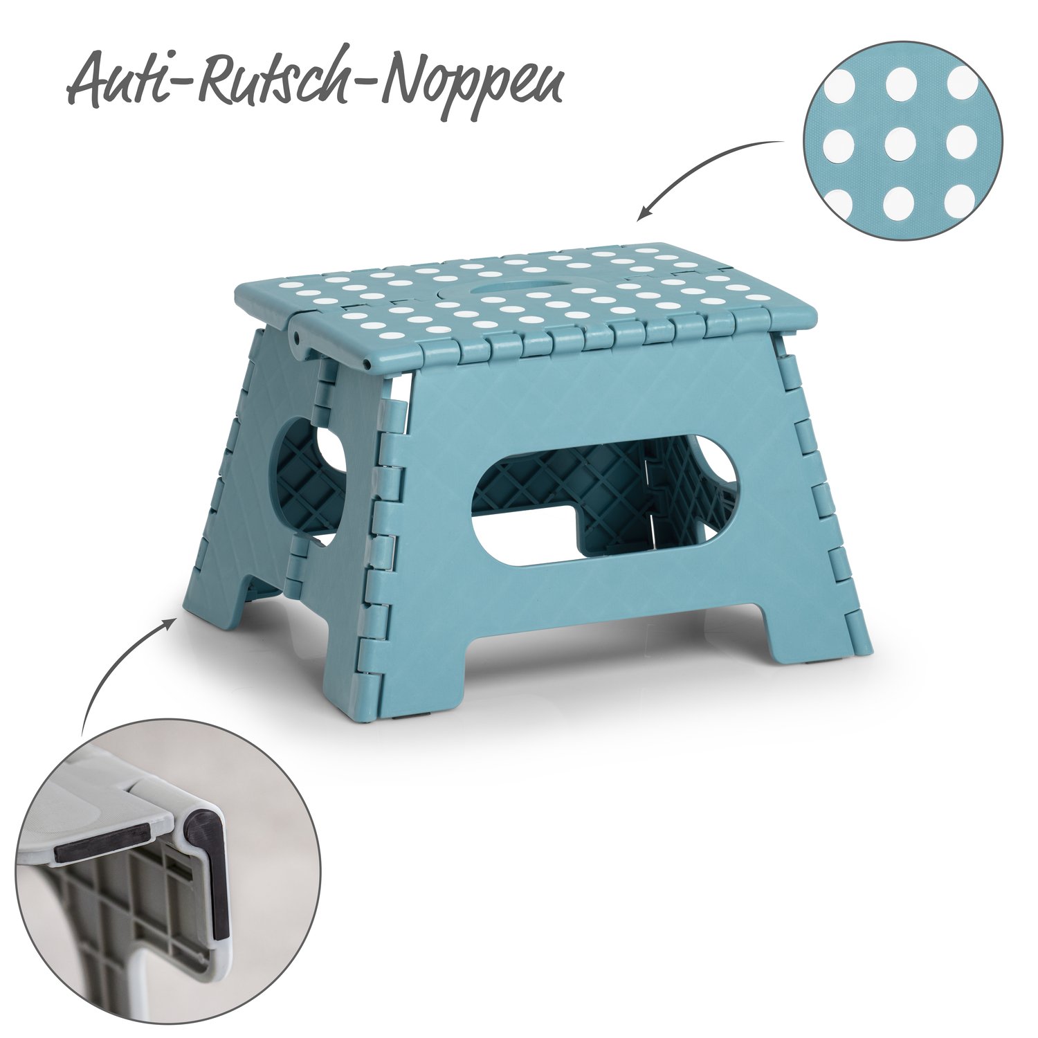 zeller-present-k-che-klapphocker-kunststoff-eisblau-150kg image 2