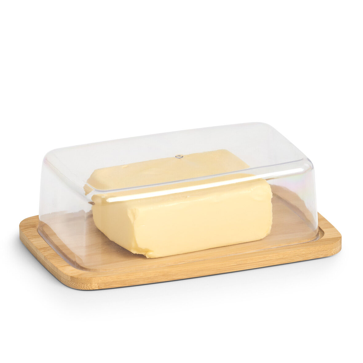 zeller-present-k-che-butterglocke-bambus-kunststoff-transparent image 2