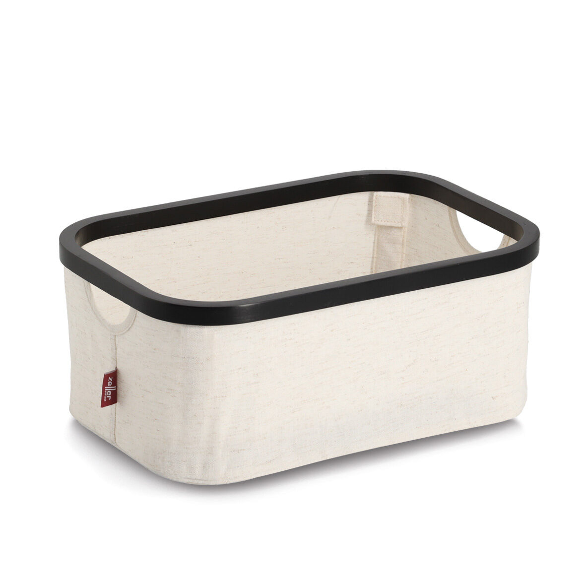 zeller-present-home-living-aufbewahrungskorb-creme-faltbar image 1