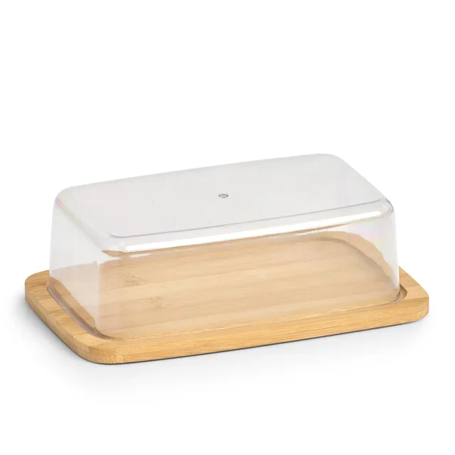 zeller-present-k-che-butterglocke-bambus-kunststoff-transparent image 1