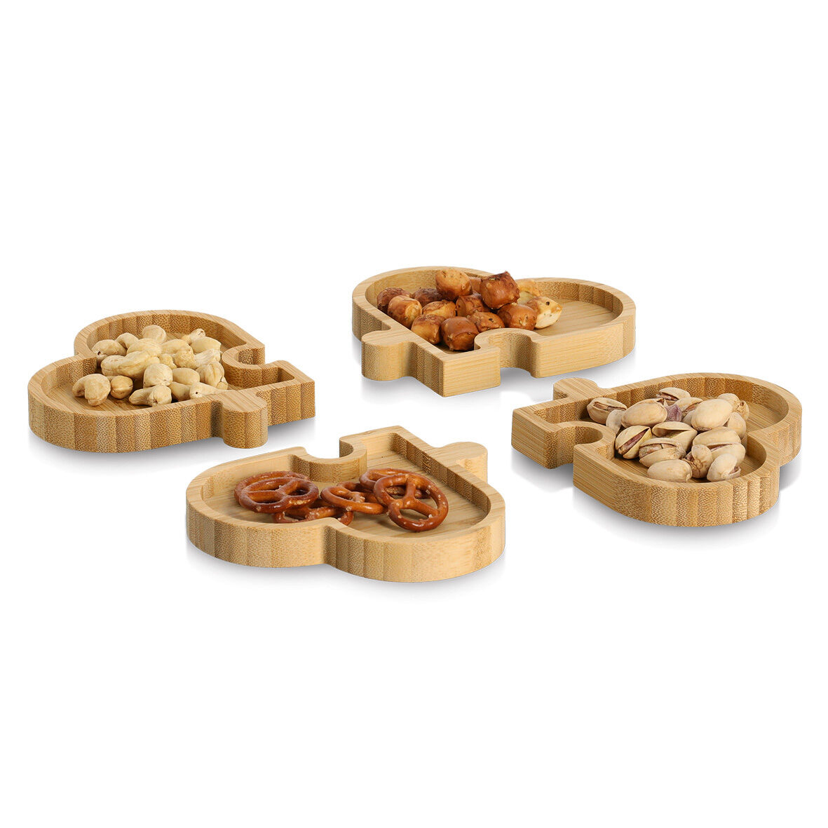 zeller-present-k-che-snackteller-hearts-bambus-4-teilig image 2