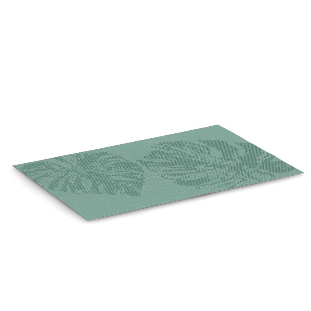 zeller-present-table-platzset-monstera-blatt-kunststoff-gr-n image 2