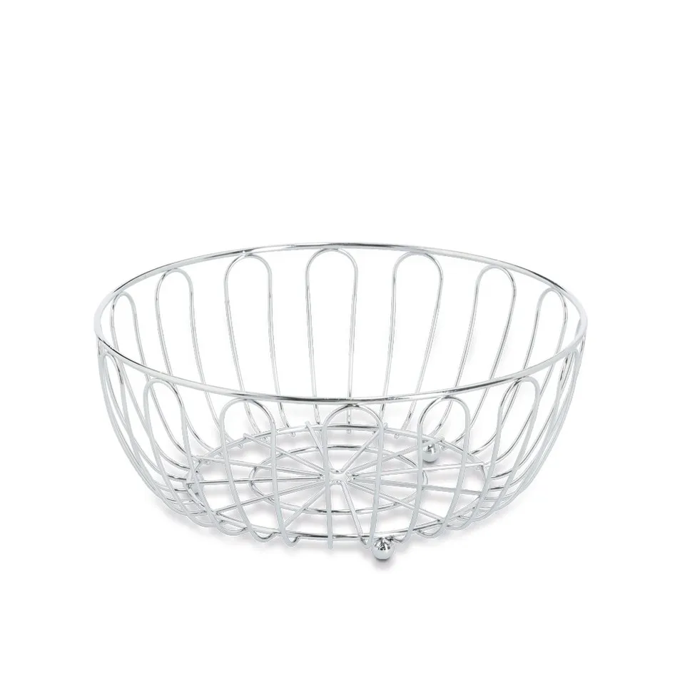 zeller-present-obstkorb-metall-verchromt-fruchtkorb image 1