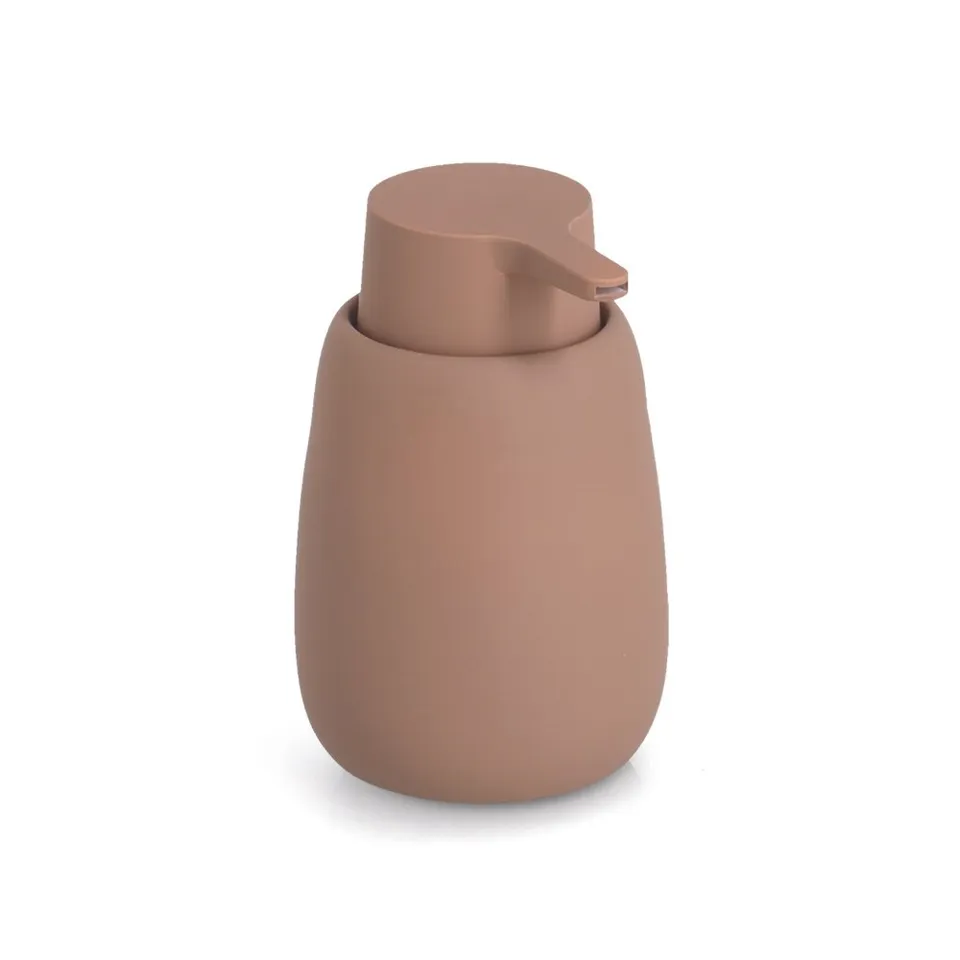 zeller-present-bad-seifenspender-keramik-mocca-pumpspender image 1