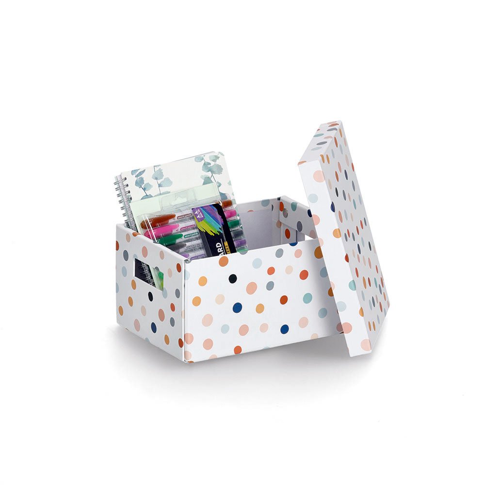 zeller-home-living-aufbewahrungsbox-dots-karton image 2