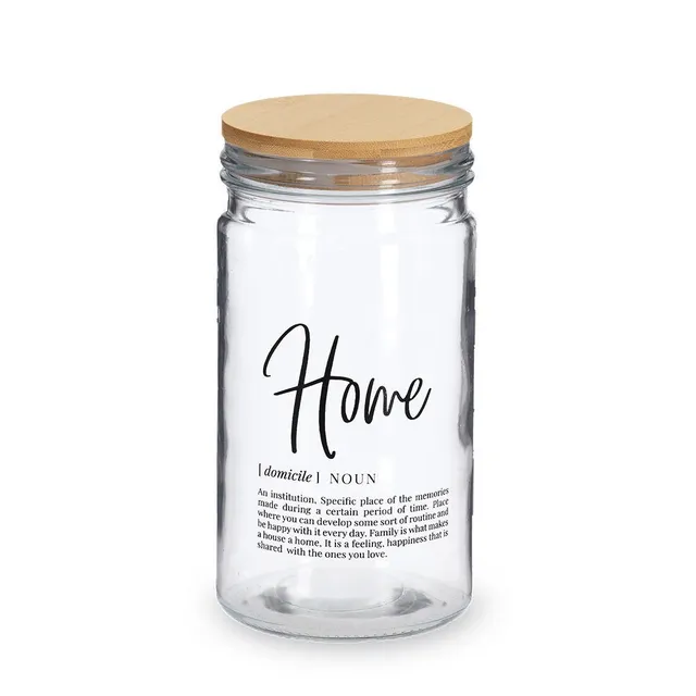 zeller-present-k-che-vorratsglas-home-bambusdeckel-1000-ml image 1