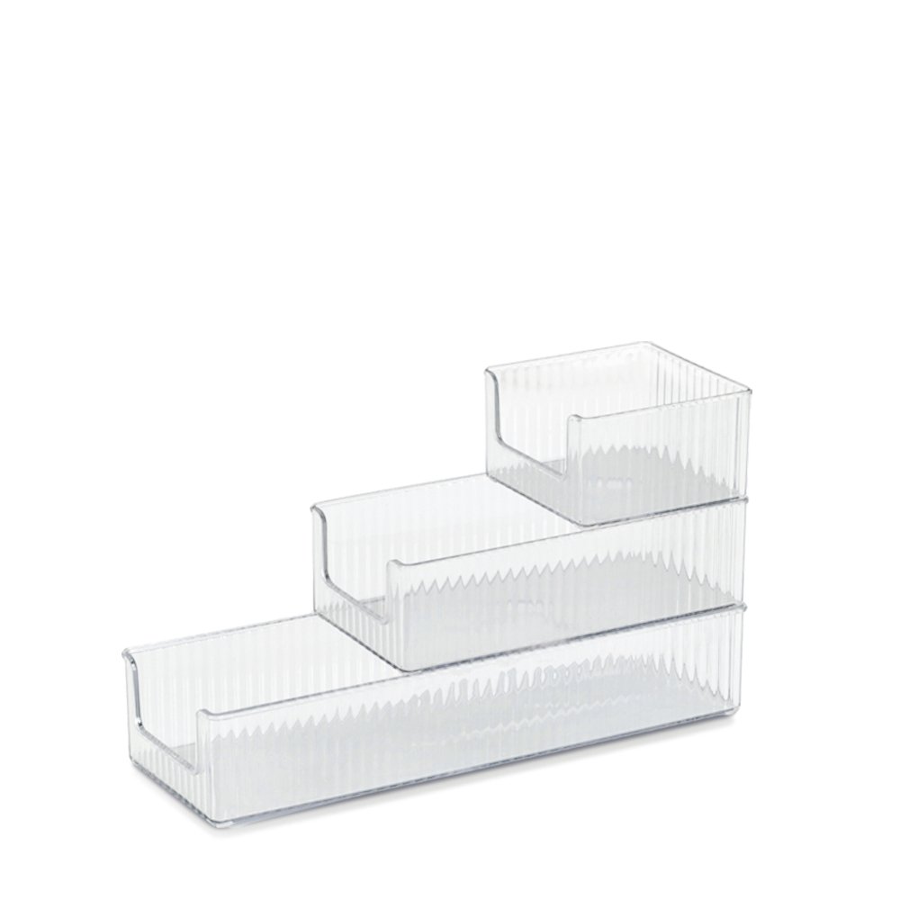 zeller-present-utensilien-organizer-set-3-tlg-transparent image 1