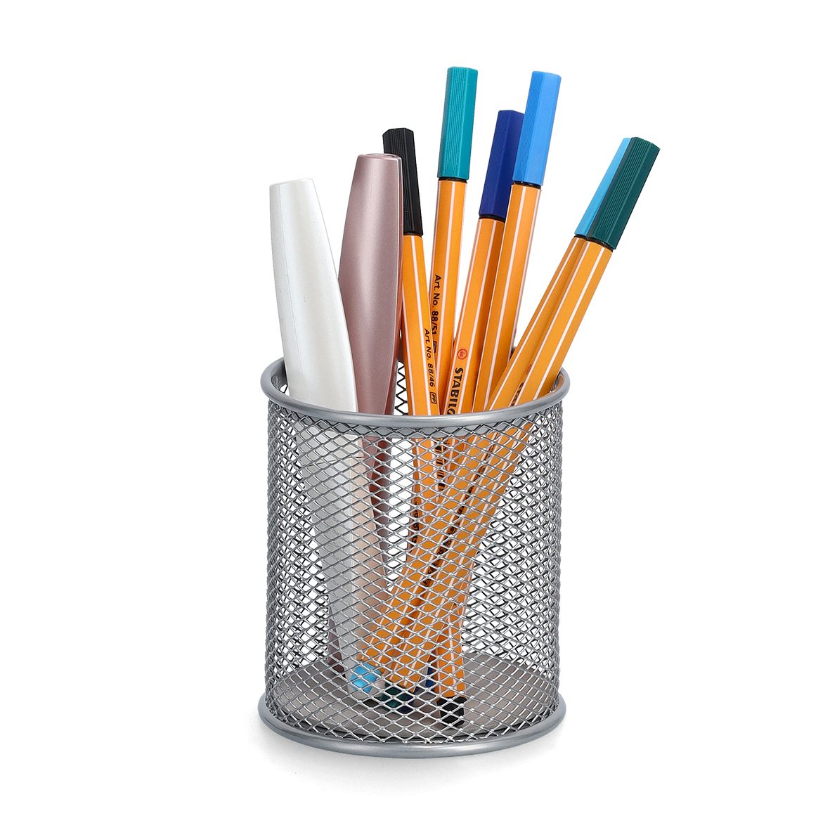 zeller-present-office-bleistiftbecher-mesh-stiftebecher-drahtmetall image 2
