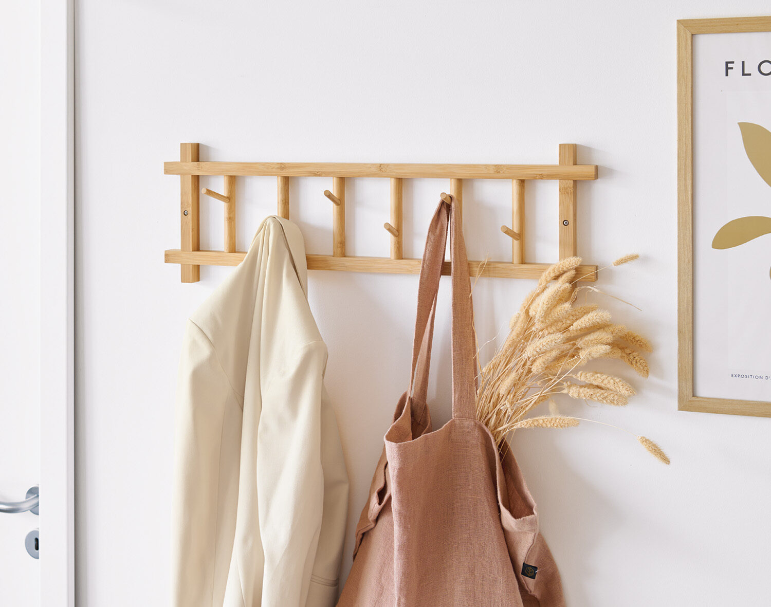 zeller-present-home-living-wandgarderobe-bambus-6-haken image 3