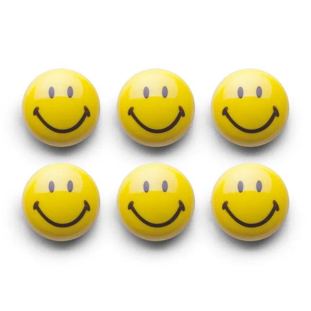 zeller-present-smiley-magnet-set-6-tlg-kunststoff-f-r-memobord image 1