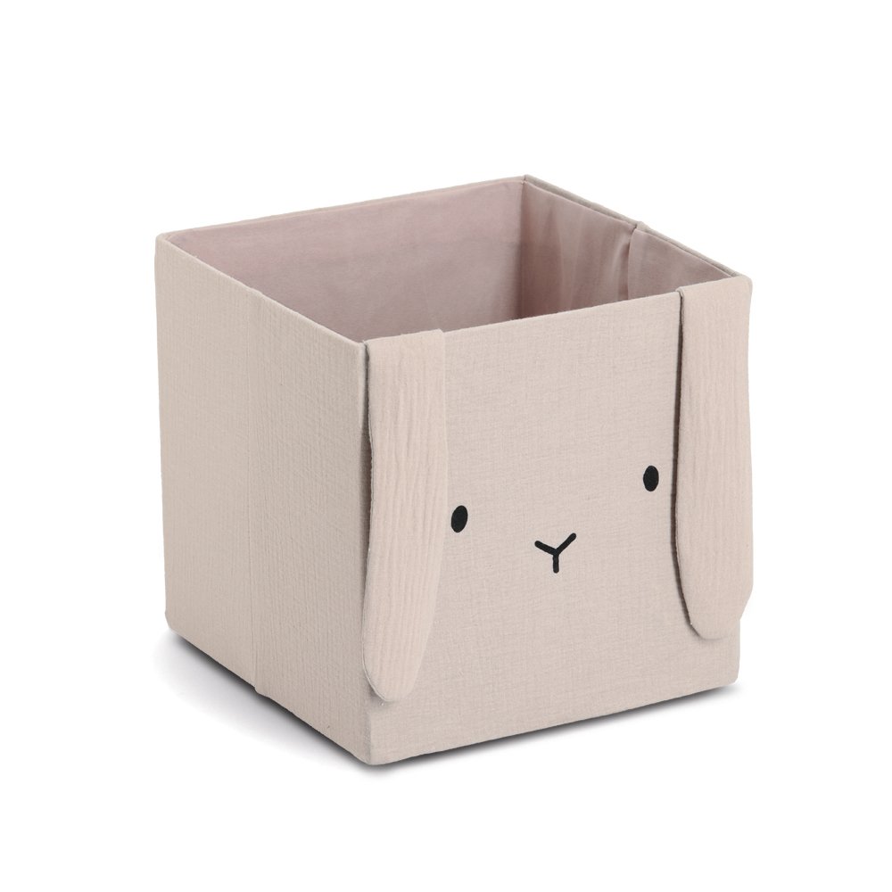 zeller-present-kids-aufbewahrungsbox-hase-musselin-faltbar image 1