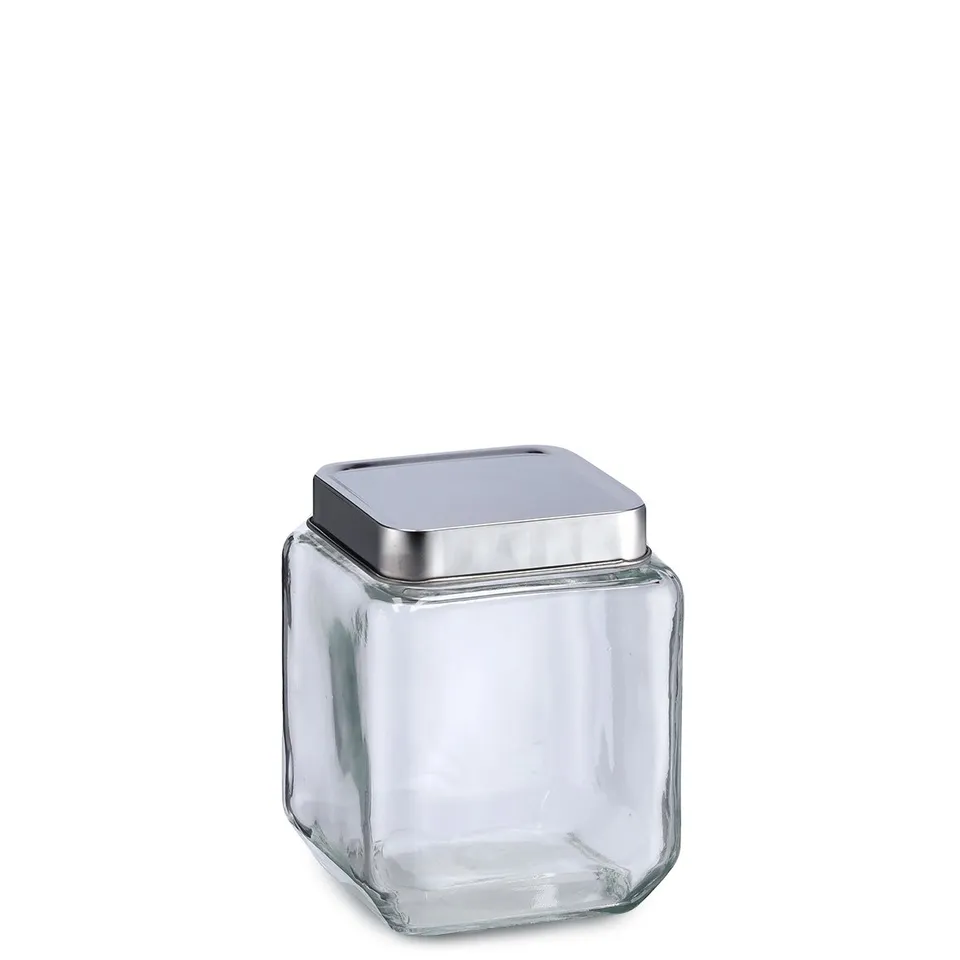zeller-present-k-che-vorratsglas-edelstahldeckel-1100-ml image 1