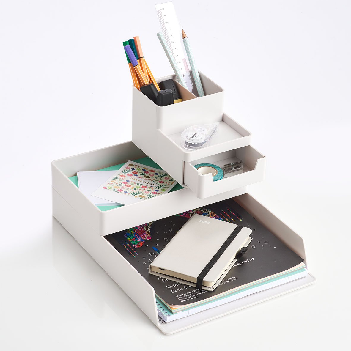 zeller-present-home-living-utensilien-organizer-grau-kunststoff image 5